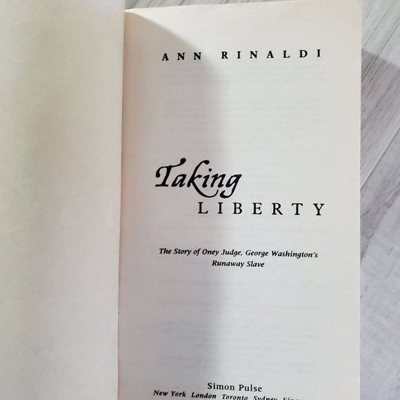Taking Liberty The Story of Oney Judge Geor- Ann Rinaldi paperback book - Picture 4 of 6